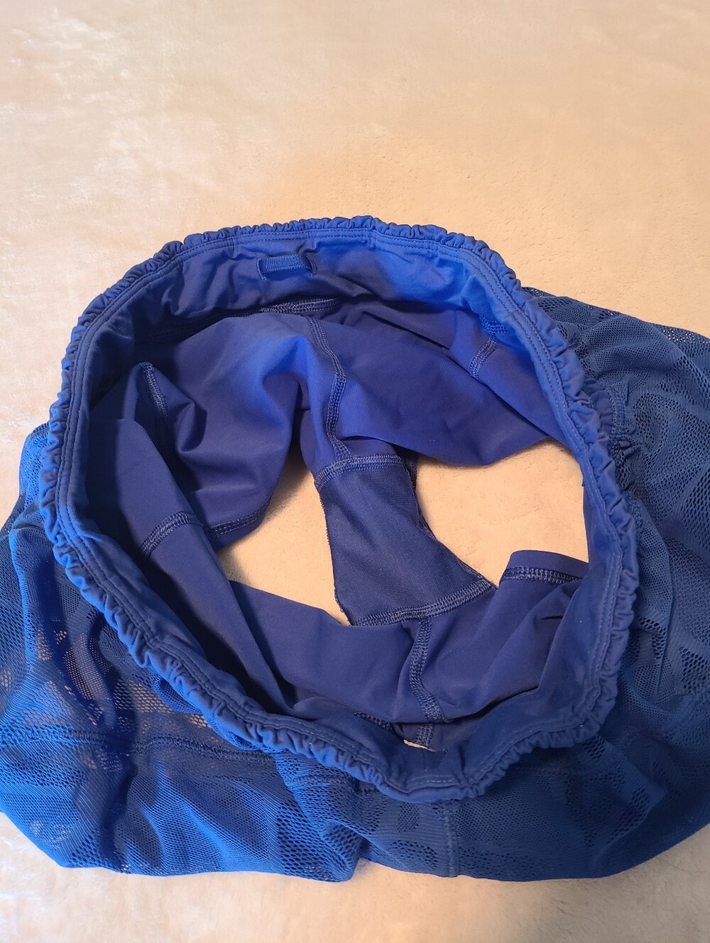 Lululemon Harbor Blue Mesh Athletic Shorts Size Size 10 - Picture 5 of 7